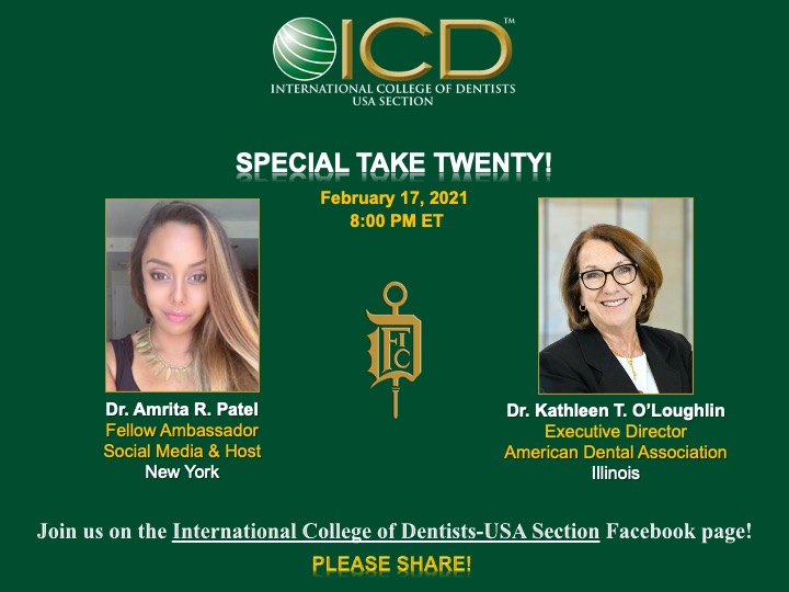 TAKE TWENTY on  2-17-2021 with Dr. Kathleen T. O'Loughlin